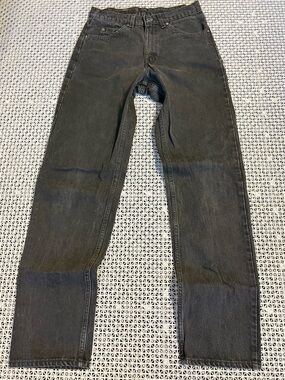 Vintage 90’s Levi's 550 Orange Tab Straight Leg Black Jeans - Made in USA